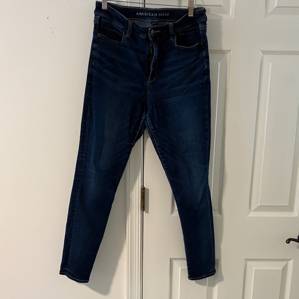 American Eagle Deep Indigo Super Stretch Jeans